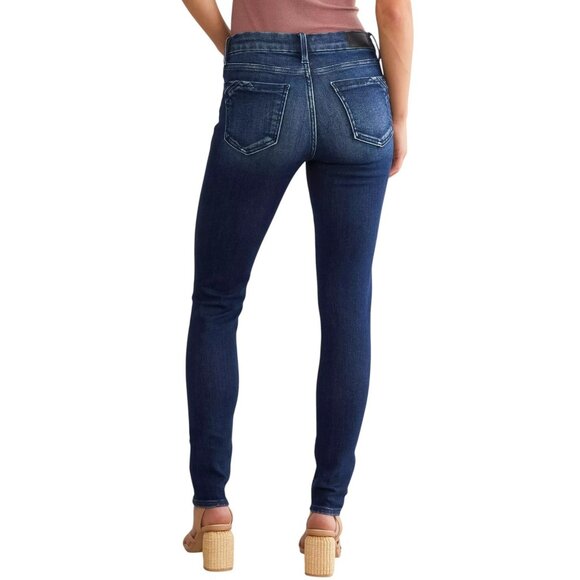 Buckle Black Womens 33x32 Fit no 53 Skinny Jeans Blue Dark Wash Denim Pockets - Picture 2 of 16